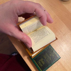 Del Prado Mark Twain Mini-Books Prince&Pauper Vol1&2, Extracts Eve/Adam Diaries